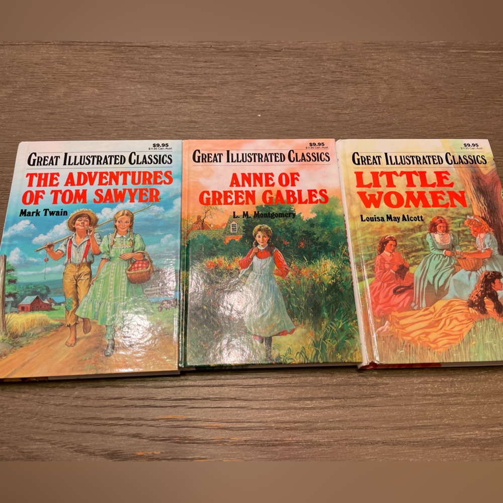 Great Illustrated Classics Hardcover Book Bundle
